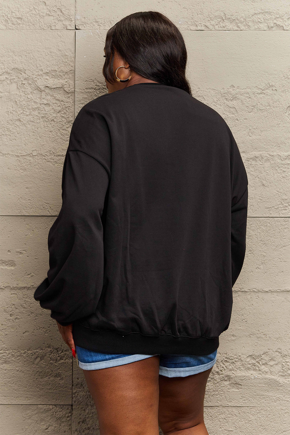 Graphic Dropped Shoulder Sweatshirt