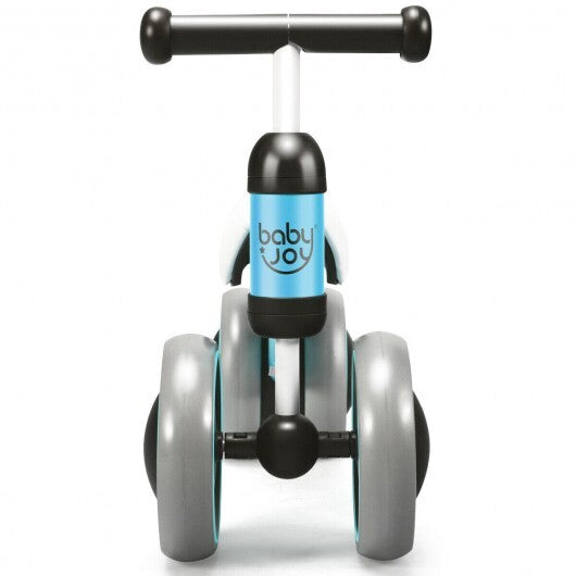 Baby Balance Bike for 2 Years Old Boys Girls No Pedal 4 Wheels-Blue