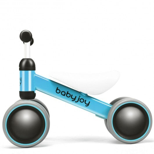 Baby Balance Bike for 2 Years Old Boys Girls No Pedal 4 Wheels-Blue