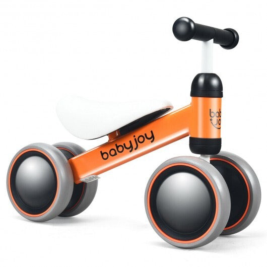 Baby Balance Bike for 2 Years Old Boys Girls No Pedal 4 Wheels-Blue