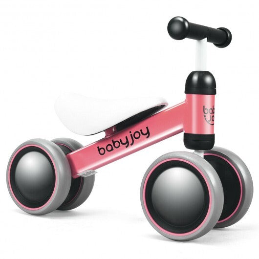 Baby Balance Bike for 2 Years Old Boys Girls No Pedal 4 Wheels-Blue
