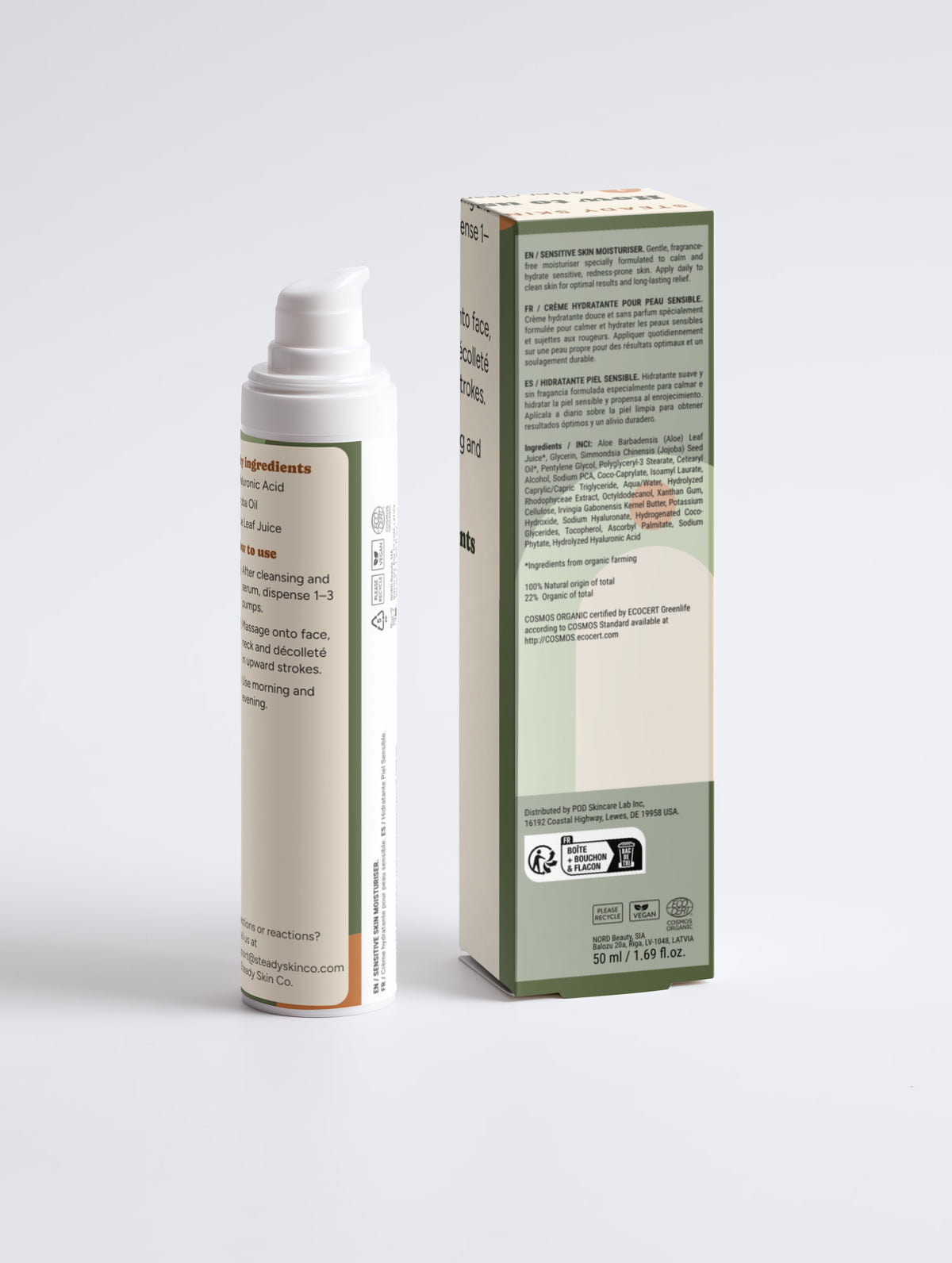 Sensitive Skin Moisturiser, Fragrance Free