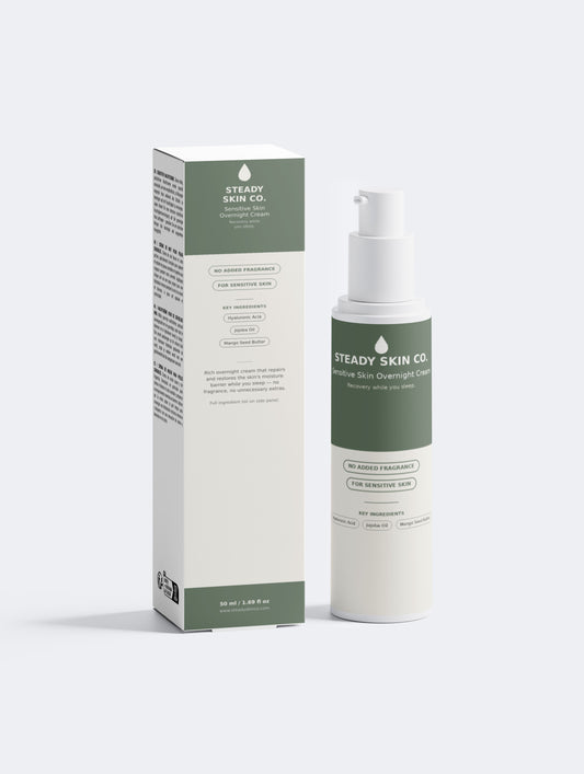 Sensitive Skin Overnight Cream, Fragrance Free