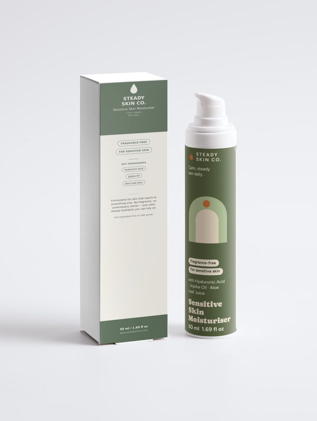 Sensitive Skin Moisturiser, Fragrance Free