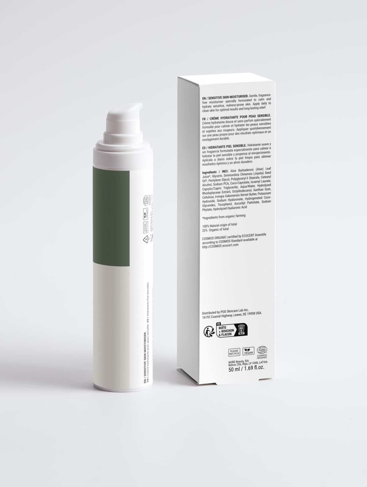 Sensitive Skin Moisturiser, Fragrance Free