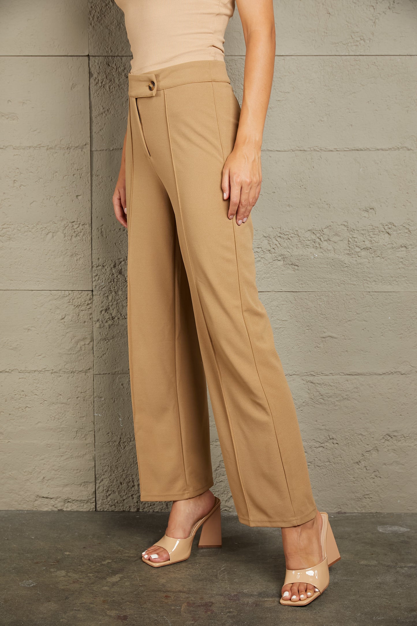 Center Seam Straight Leg Pants