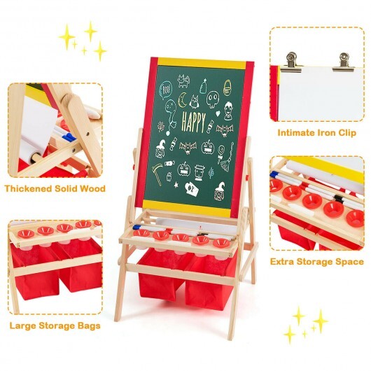 Flip-Over Double-Sided Kids Art Easel