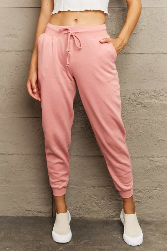 Tie Waist Long Sweatpants